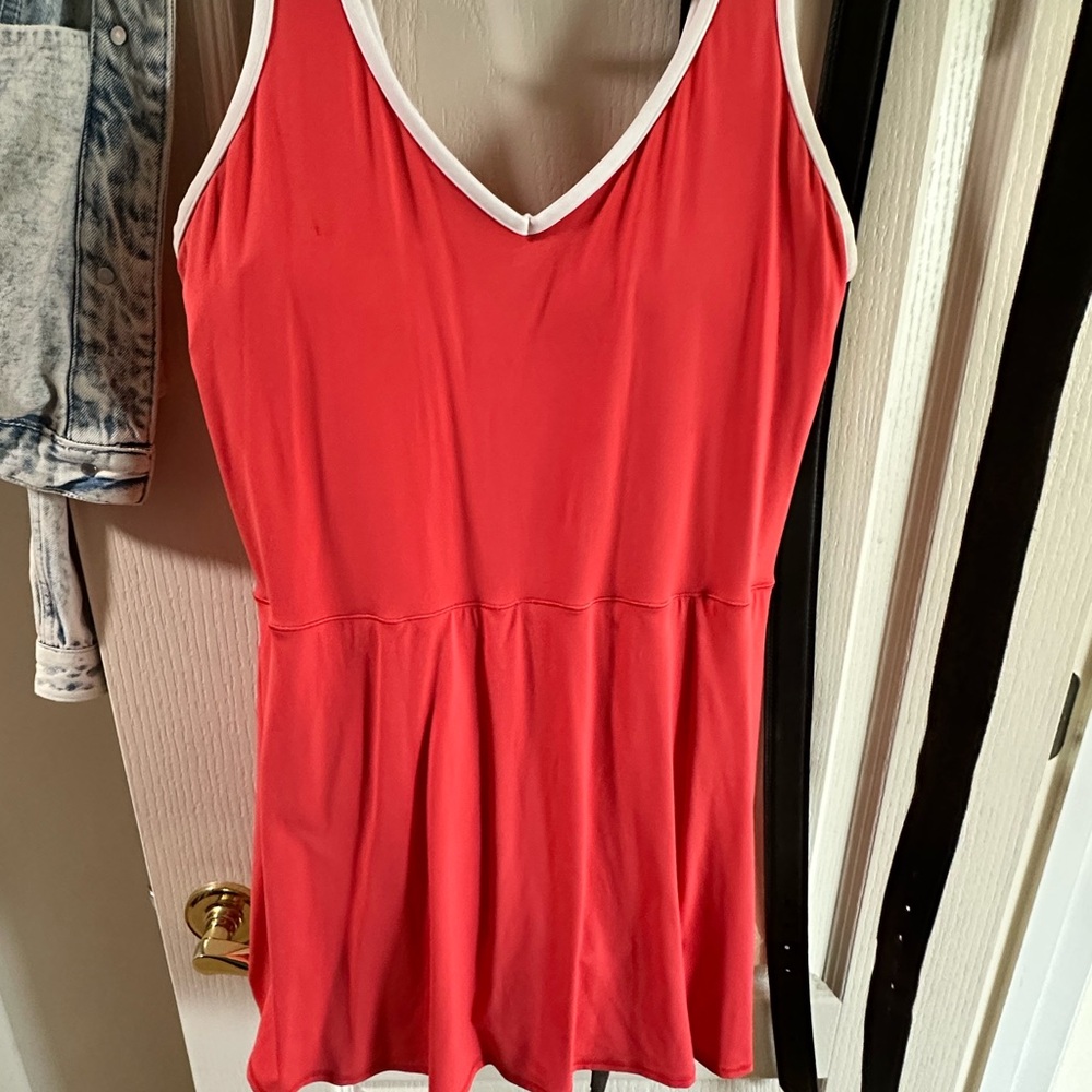 Aerie Red Camisole with White Trim